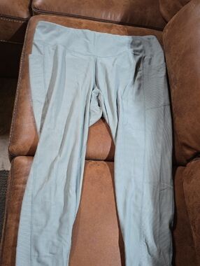 Old Navy Light Blue Ribbed Leggings